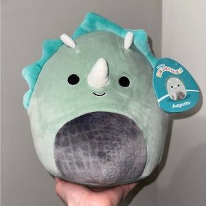 Augusto the Triceratops Squishmallow 8" dino squishmallow,